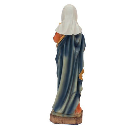 Imaculado Coração De Maria 23 CM Em Resina - Imagem 4
