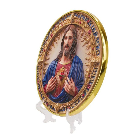 Quadro Sagrado Coração De Jesus 21 CM - Imagem 2