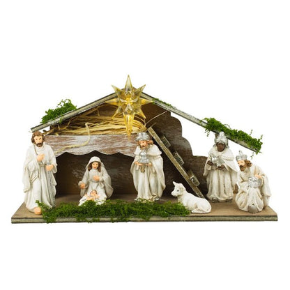 Presépio Na Casinha Com Luz 30 CM