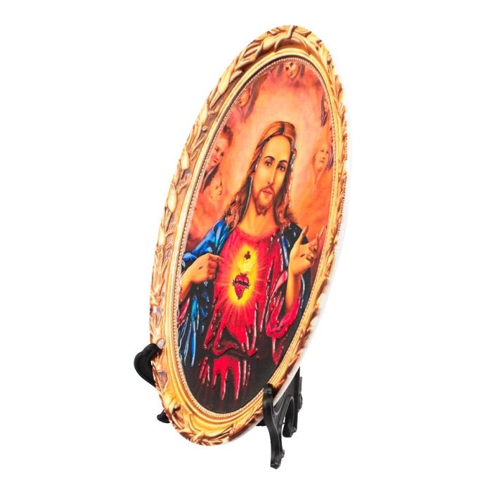 Pratinho Oval Cerâmica Sagrada Família Modelo A 17.5 CM - Imagem 4