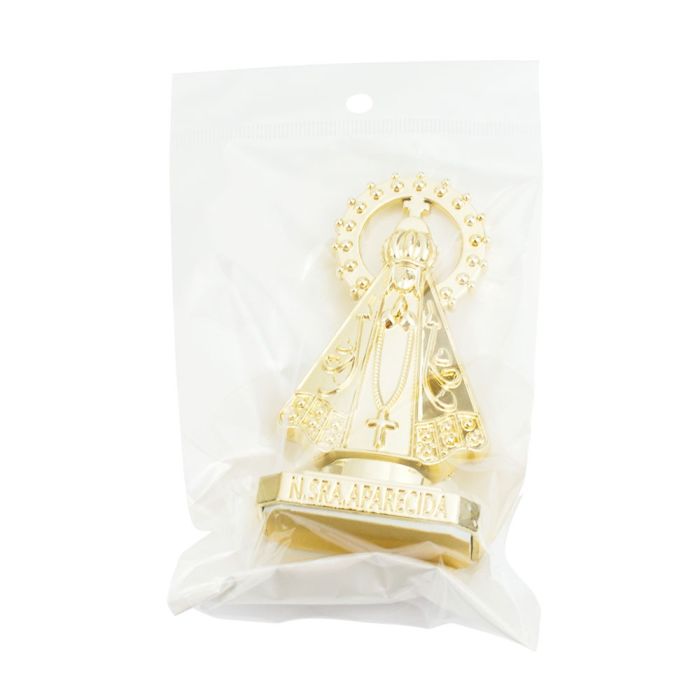 Nossa Senhora Aparecida Dourado Uso Carro 10 CM - Imagem 4