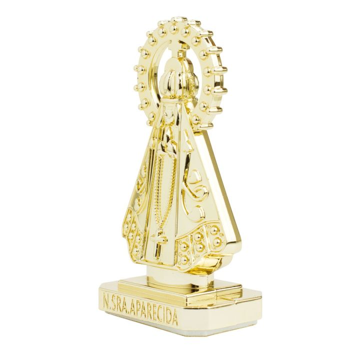 Nossa Senhora Aparecida Dourado Uso Carro 10 CM - Imagem 3