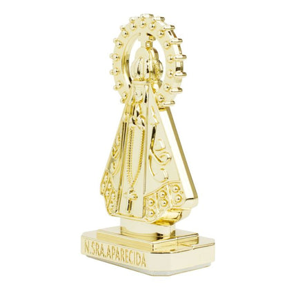 Nossa Senhora Aparecida Dourado Uso Carro 10 CM - Imagem 3