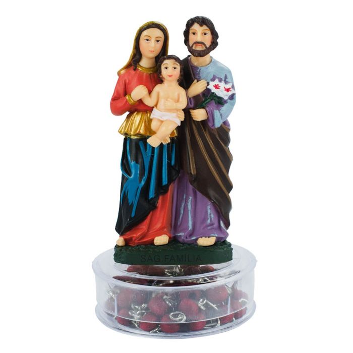 Sagrada Família Com Terço 9.5 CM