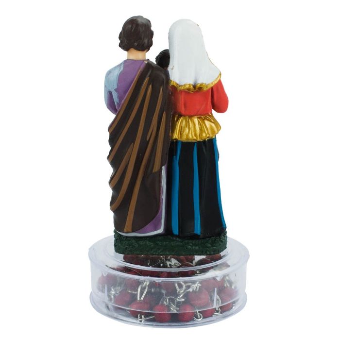 Sagrada Família Com Terço 9.5 CM - Imagem 3