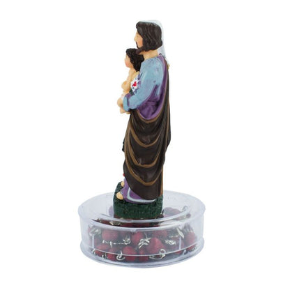 Sagrada Família Com Terço 9.5 CM - Imagem 4