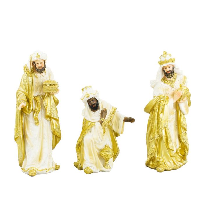 Presépio Trajes Dourados 11 Peças 29 CM - Imagem 4